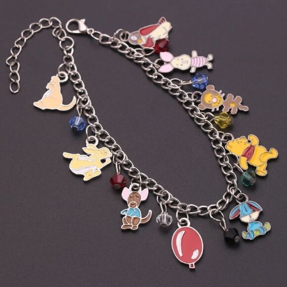 Disney Winnie the Pooh Charm Bracelet - Silver and Multicolor Charms - Picture 4 of 6